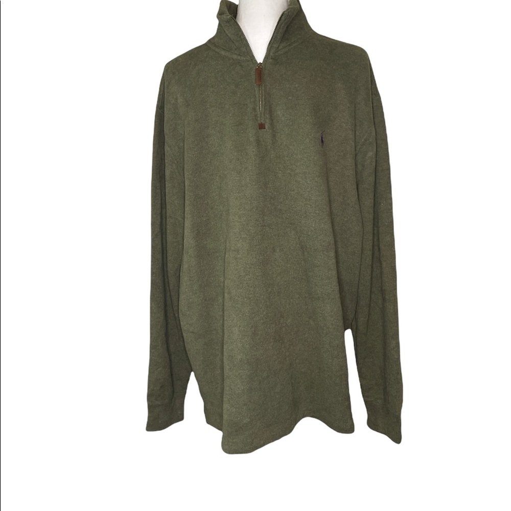Men’s NWT Polo by Ralph Lauren 1/4 Zip Pullover in Green - XL